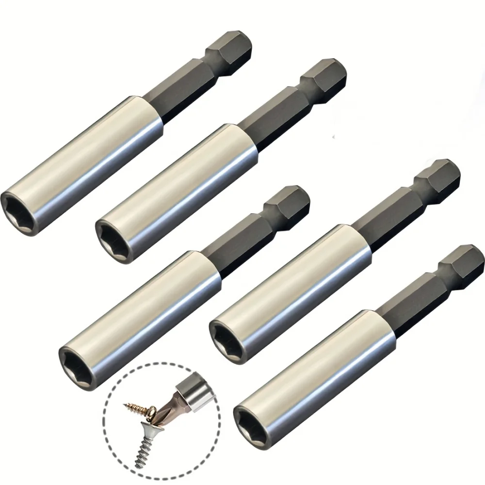 

1/4 inch magnetic extended screwdriver head holder set with hexagonal handle adapter for drill and screwdriver heads