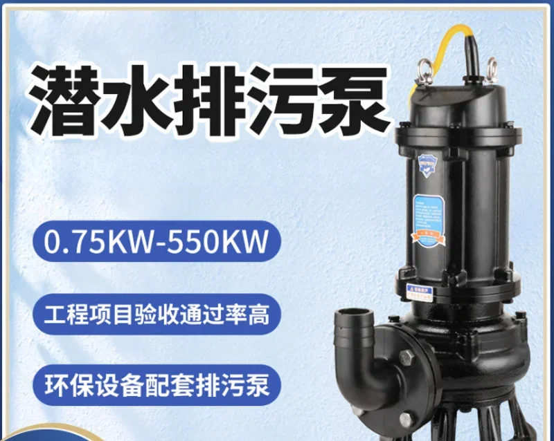 Small Pump Submersible Pump Model Daquan 50 WQ 10 - 10-0.75 kw