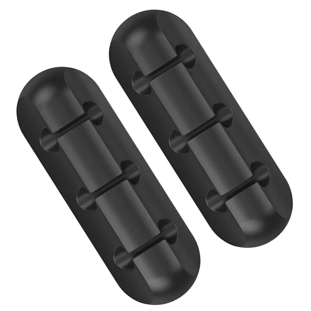 

2Pcs Cable Clips Wire Management Organizers Rubber Adhesive Hooks Cord Organizers Desktop Cord
