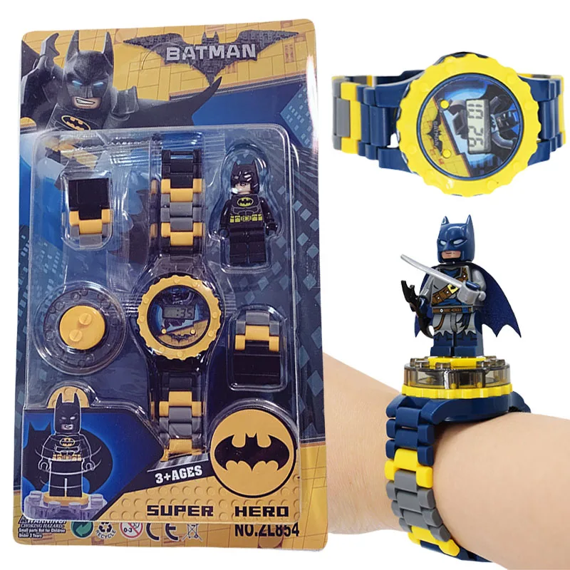 

DC Batman Children Watches for Girls Bracelet Sports Kids Watch Model Toys Cartoon Anime Deformation 3D Clock Gift Free Shipping