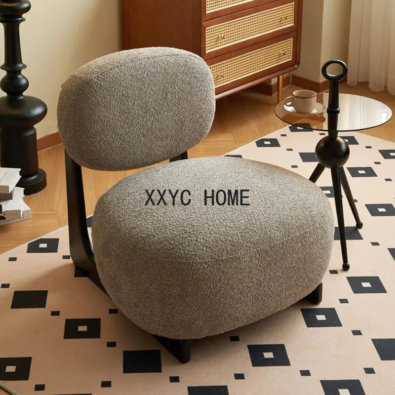 Gaming Design Living Room Chair Back Support Nordic Lambs Wool Floor Reading Aesthetic Muebles Para El Hogar Furniture