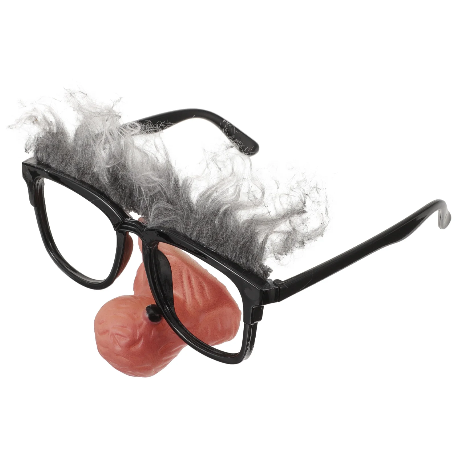 Lunettes de clown drôles en forme de grand antarctique, accessoires de fête professionnels, accessoires de scène pour Noël, fête d'Halloween, noir