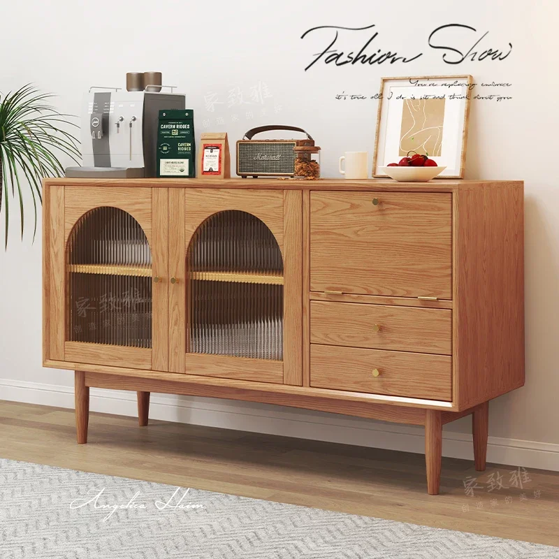 Casier de salon en bois massif