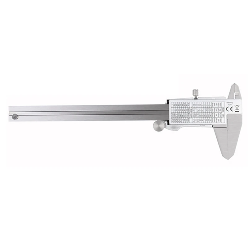 Digital Display Stainless Steel Calipers 0-150Mm 1/64 Fraction/MM/Inch LCD Electronic Vernier Caliper Waterproof