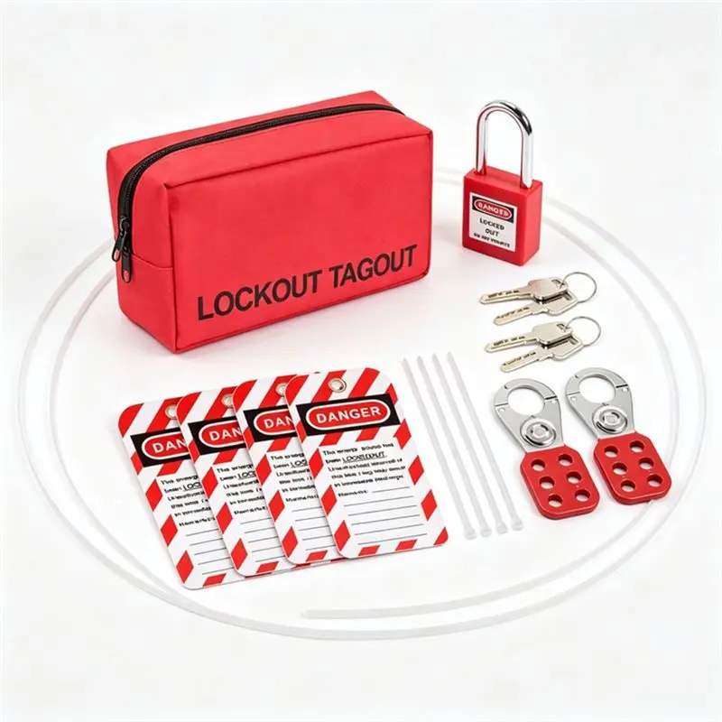 ABDJ-Lockout Tagout Kit Padlocks Loto Hasps Tags Locks Set Electrical Safety Lockout Tagout Tags Loto Locks