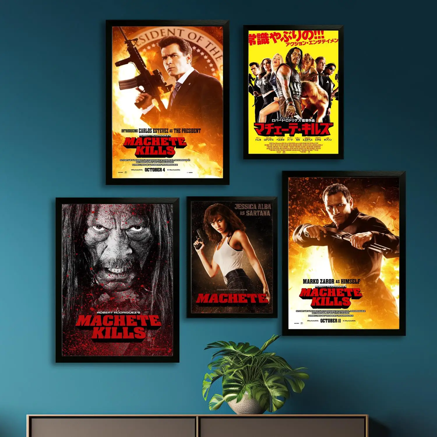 Machete Kills Movie Canvas Art Poster and Wall Art, Picture Print, Modern Family Bedroom Decor,Decorative painting