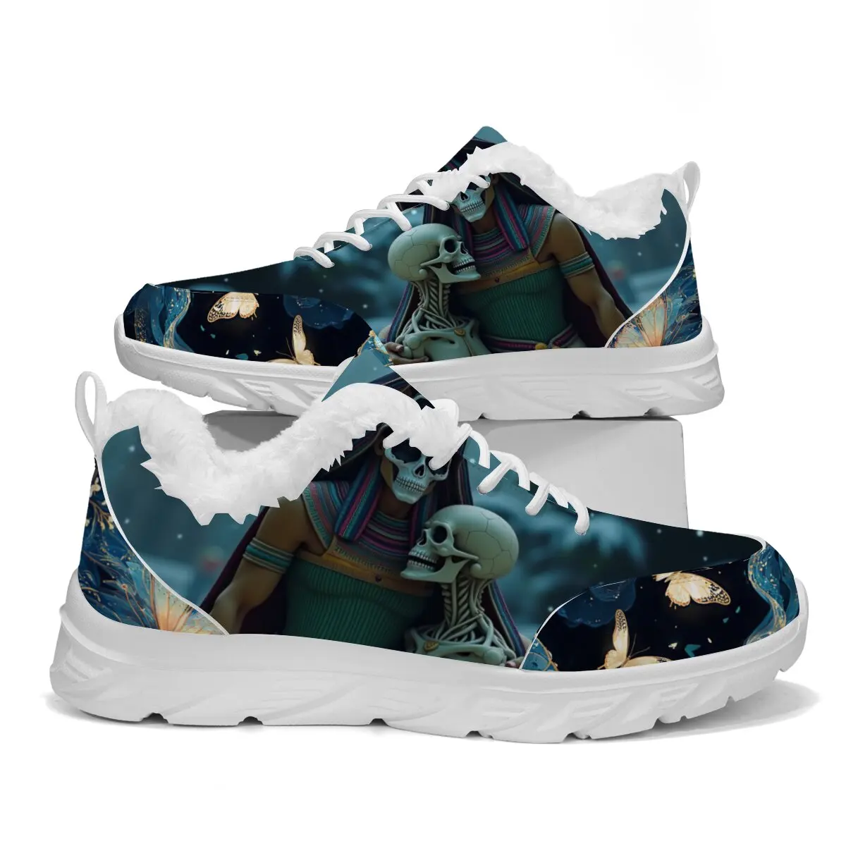 

Обувь для родителей и детей, плетеная на плоской подошве с низким берцем на Хэллоуин, с рисунком черепа, граффити, с цветными блоками, персонализированная повседневная спортивная обувь