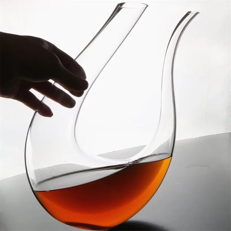 1700ML Wine Decanter Swan Red Wine Snuggie Decanters Hand Blown Bar Party Carafe Lead-free Fashion Crystal Champagne Aerator Set