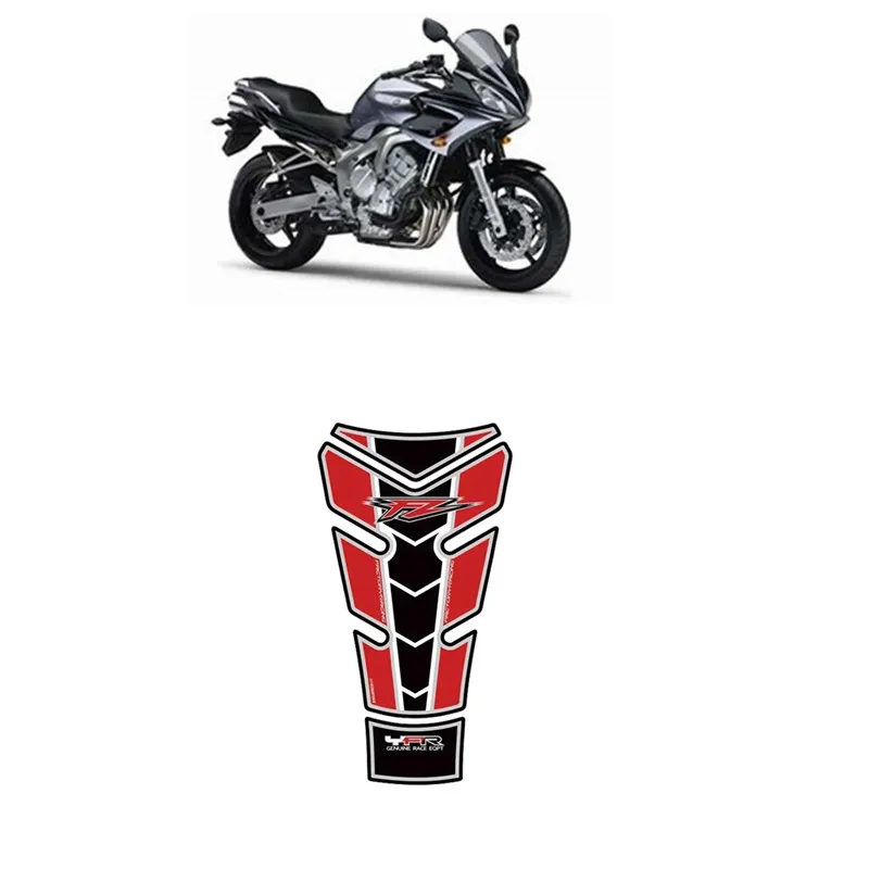 For Yamaha FZ6 Fazer 600 2004 - 2009 Motorcycle Tank Pad Protector 3D Gel Sticker Decal - 3