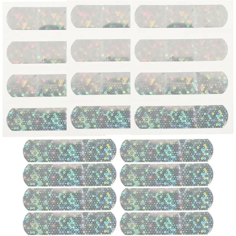 20pcs Glitter Strips Bandage Portable Adhesive Bandages Convenient Wound Bandages