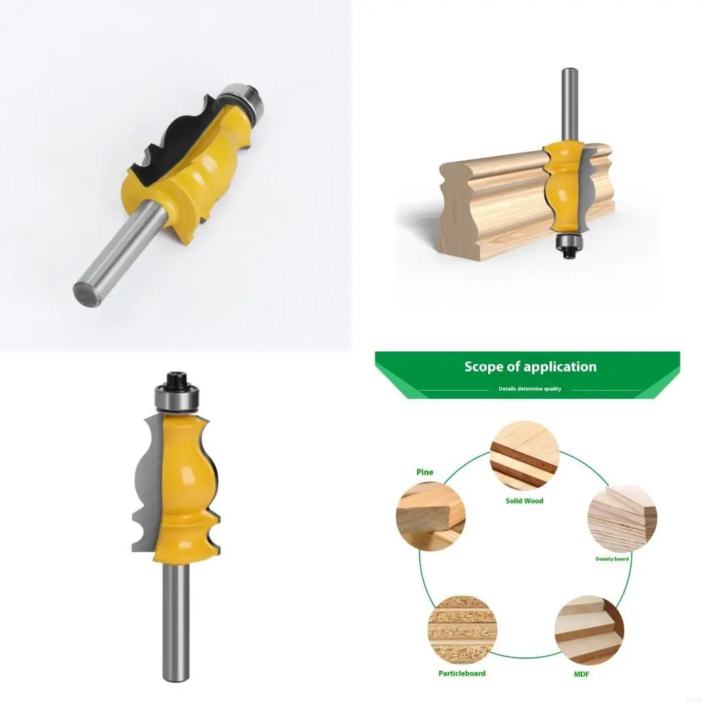 

High Performances 6mm Shanks Hard Metal Fish Tail Milling Cutters For Woodworking And Decorative Edges Shaping