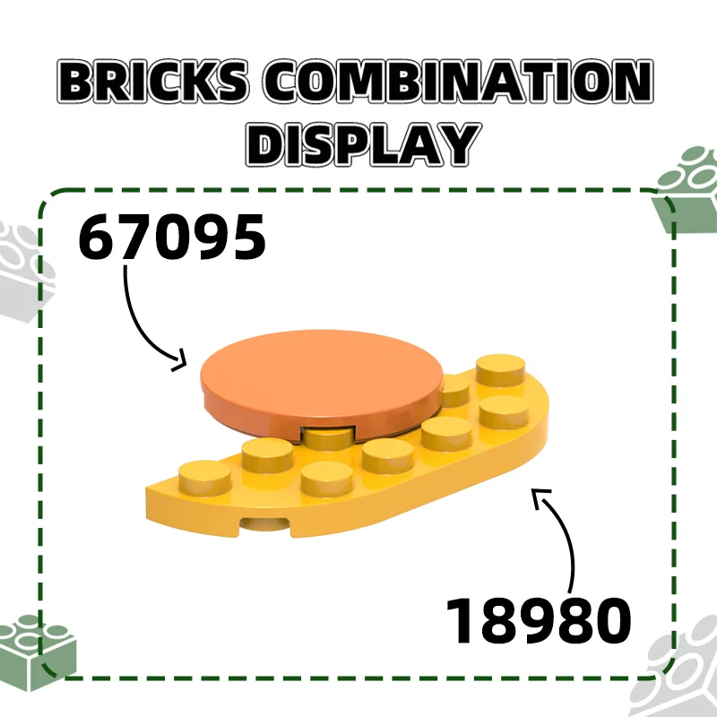 Wange 126Pcs/lot 67095 Tile Round 3x3 Building Blocks Moc Color Accessories Compatible with Brick DIY Spare Parts Toy Gift