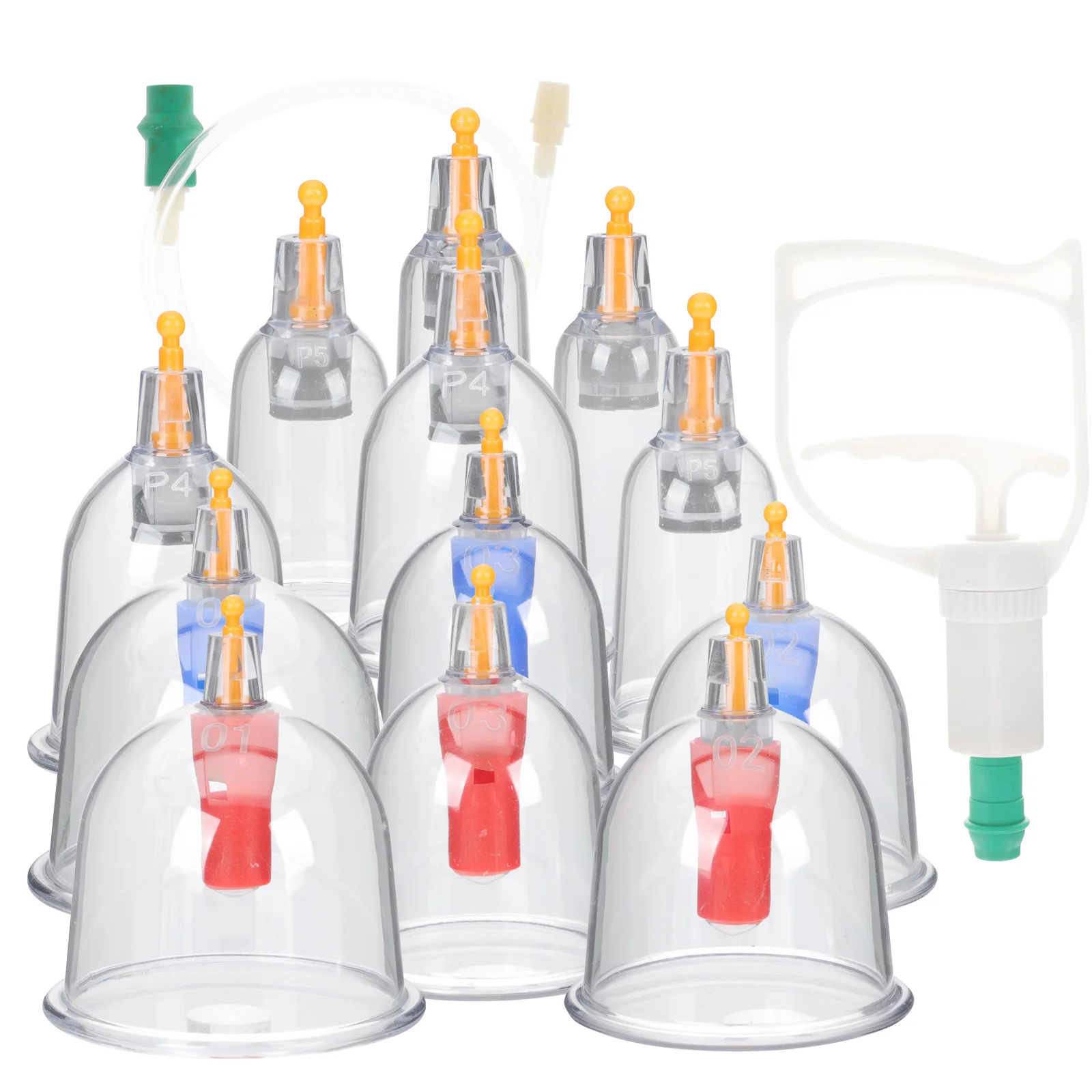 1 مجموعة 1 مجموعة شفافة فراغ الحجامة العلاج كيت سميكة أكواب متينة للاسترخاء تدفق الدم أداة العناية بالجسم #5