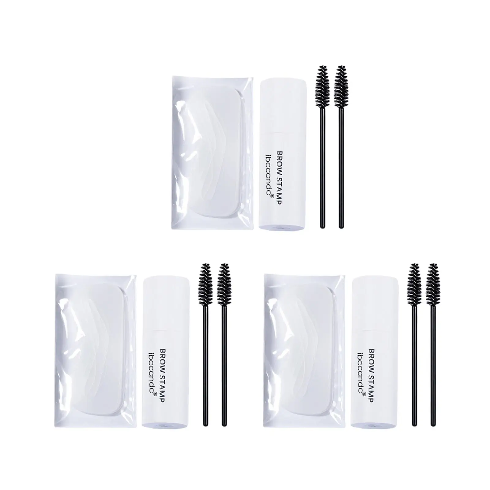 Kit de maquillaje de sello de crema para cejas, 10 Uds., tarjetas para cejas de un solo paso, plantillas para cejas reutilizables, Kit para dar forma a las cejas