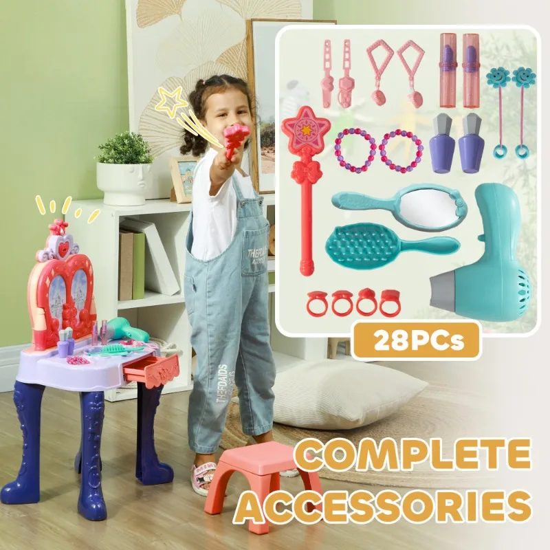 

Kids Pretend Play Doctor Set with Medical Cart Stethoscope Syringe & More - Educational Role Play Toy for Children