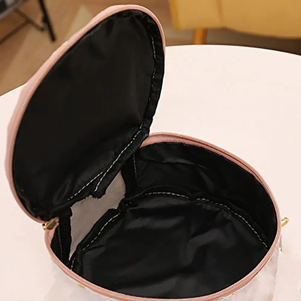 Women Shoulder Bags Round Handbags Ladies Zipper Fashions PU Leather Female Crossbody Messenger Bag