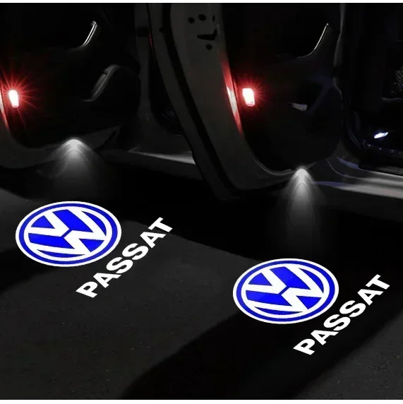 Projektor-Willkommenslicht - Kompatibel mit VW Golf 5/6/7/8, Passat B6/B7/B8/B9, Arteon, Tiguan, Touareg, GTI, GTD, GTE | LED