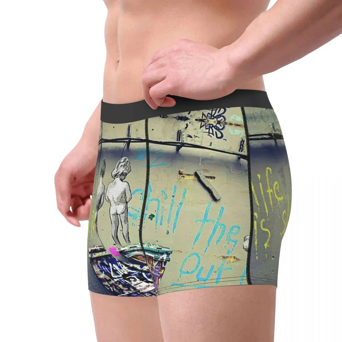 Chill The Duck Underpants Breathbale Panties Male Underwear Print Shorts Boxer Briefs