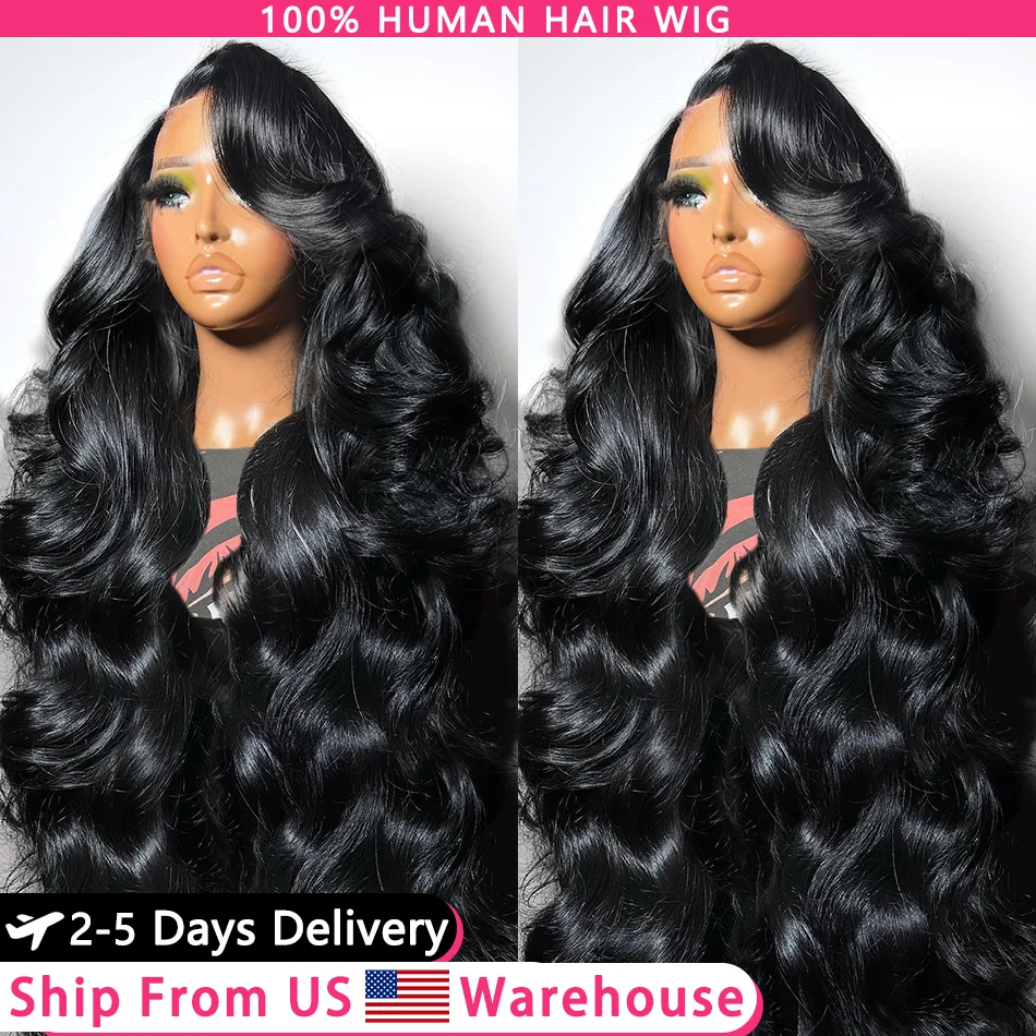 30 34 Inch body wave 13x6 hd lace frontal wigs For Women Remy Brazilian 360 lace front wig human hair Pre Plucked hair on sale