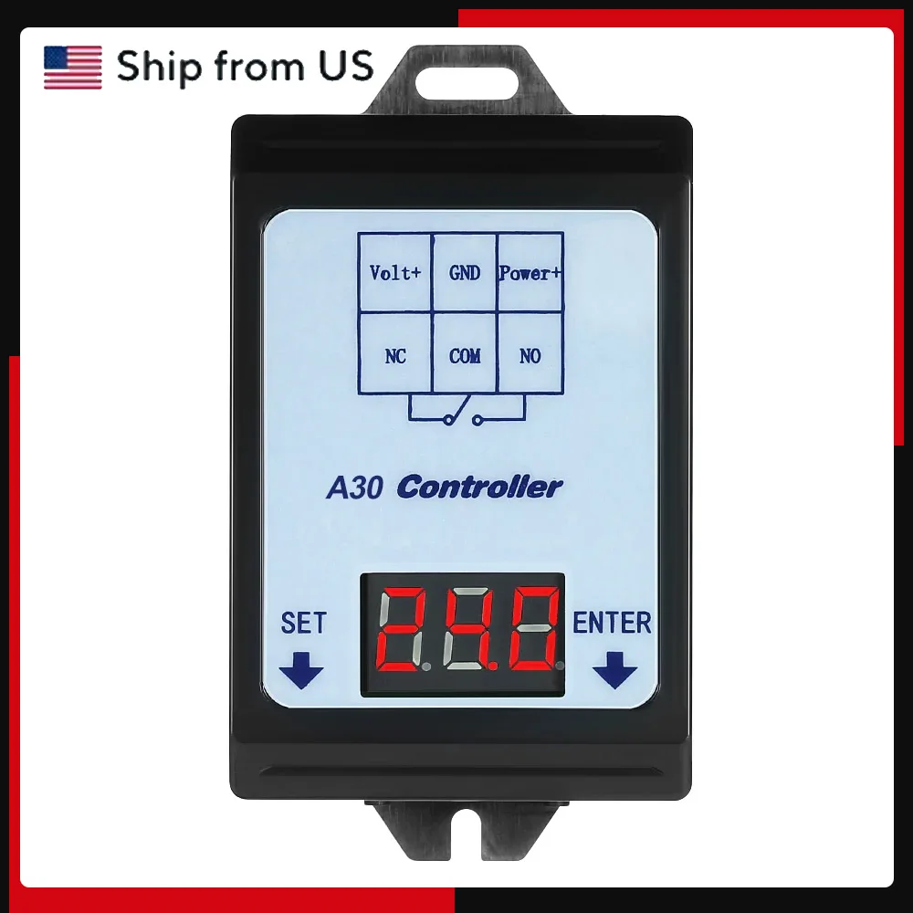 DC 6~80V Voltage Monitoring Relay Time Delay Relay Charging Discharge Controller Module Under& Overvoltage Protection