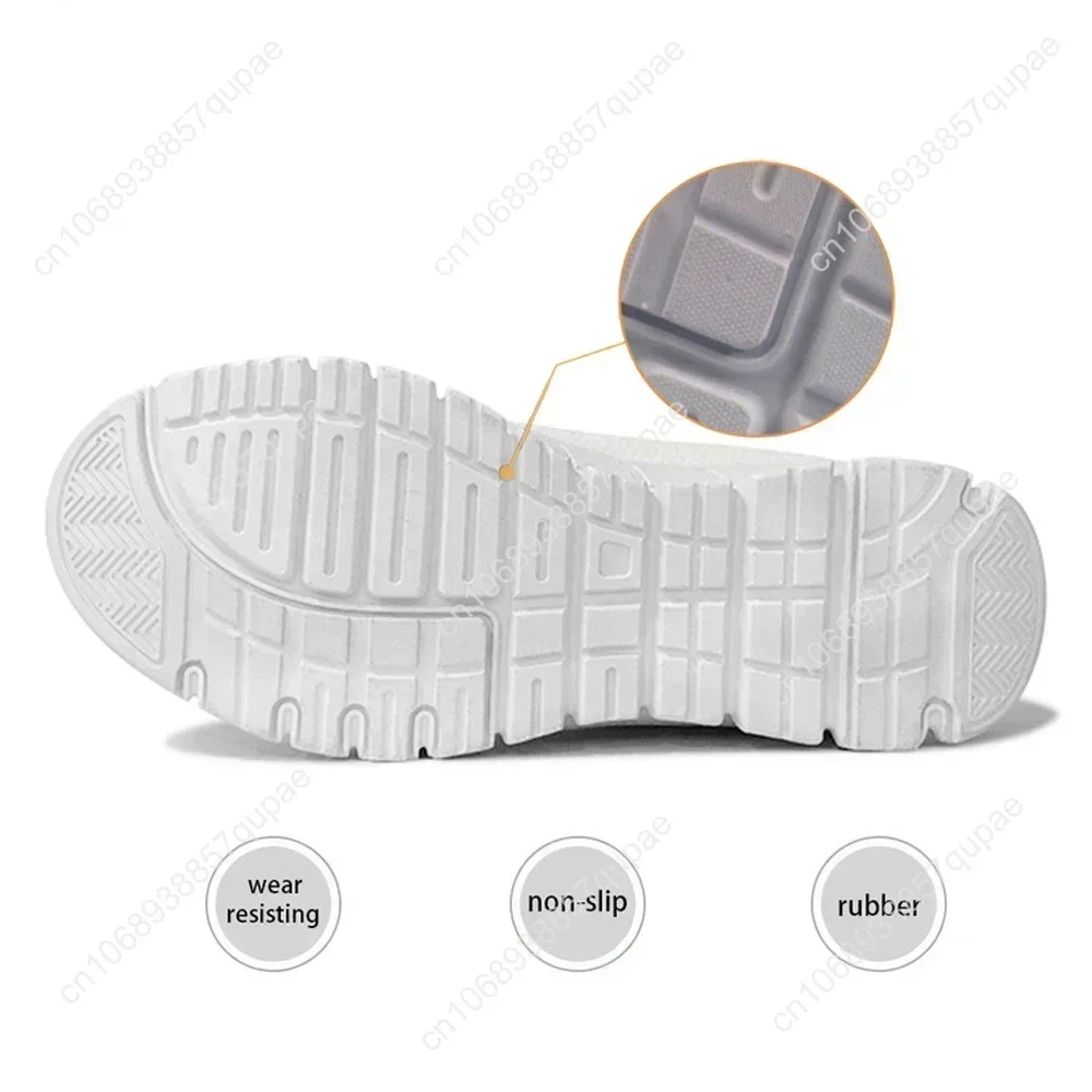 Casual Women Flat Shoes Cartoon Cat Veterinary Print Mesh Sneakers Teen Girls Comfortable Footwear Zapatillas Mujer 3