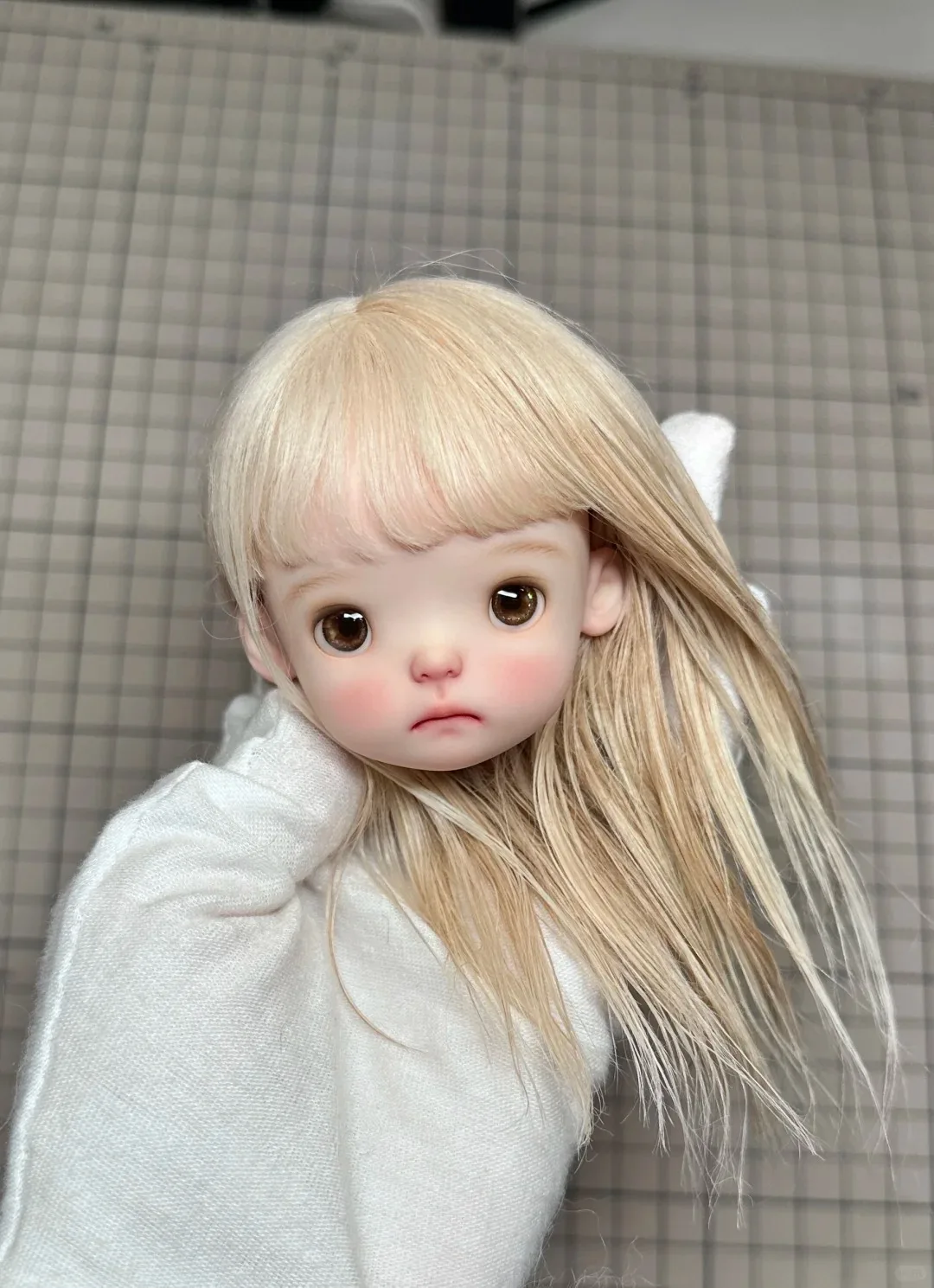 Amber 1/6 SD BJD Doll Nana Doudou Xiaop Head Cute Beautiful Girl Resin Toy Gift Just the Head High Just Head Makeup