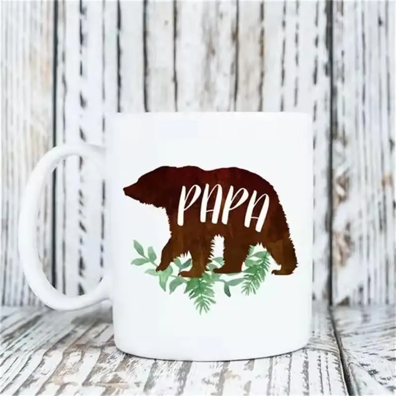 Dad Mug Beer Cups, Daddy Papa Gifts, Father's Day Home Decal, Mama Mom Mum Coffeeware, Teaware, Drinkware, Tableware