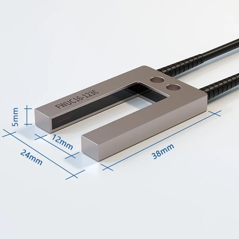 FUWEI FWU Series U-Shaped Fiber Optic Sensor Terminal Machine Label Film Positioning Amplifier Induction Probe Precision Measure