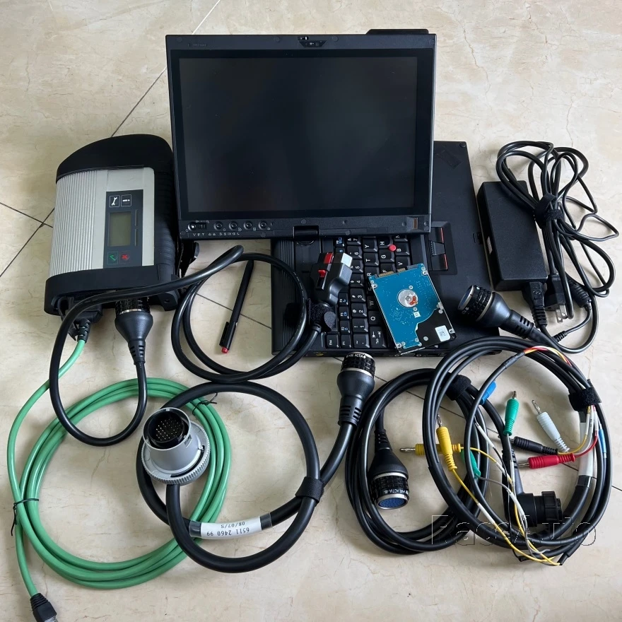 Mb Xentry Star c4 Diagnostics DOIP Software 12/2024 HDD 320GB Laptop x220t i5 8g Tablet Full Cables Ready to Use WINDOWS10