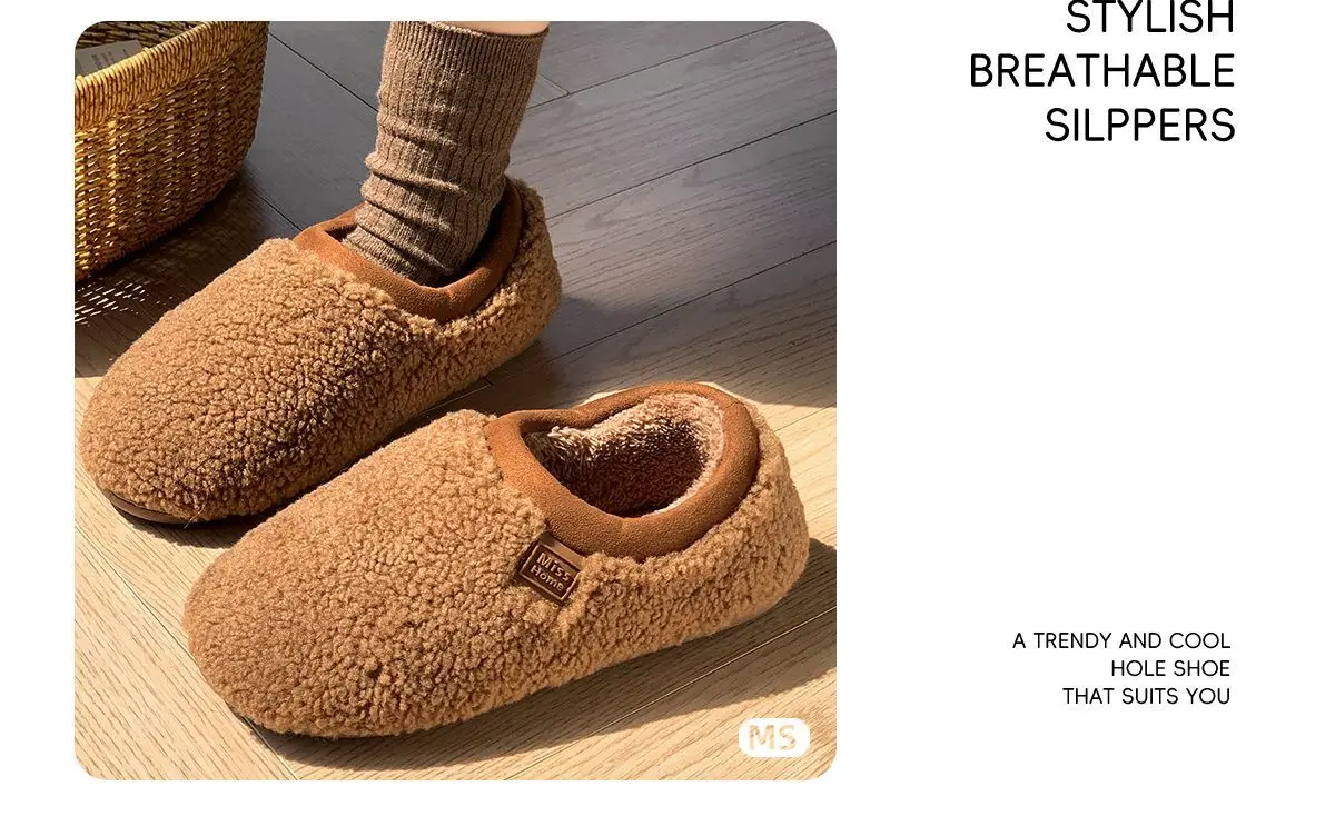 Günstige Pelz-Loafer für Herren, Slip-On Indoor Schlafzimmer-Hausschuhe, Unisex für Paare, Neuheit 2025, Warme Herren-Hausschuhe – Detail 8