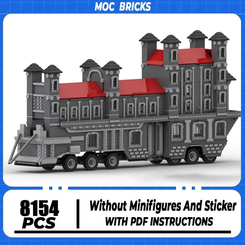 

Urban Cars Model Moc Building Blocks Modular The Organist Moving Castle Model Technology Gift Construstion DIY Assembly Toy