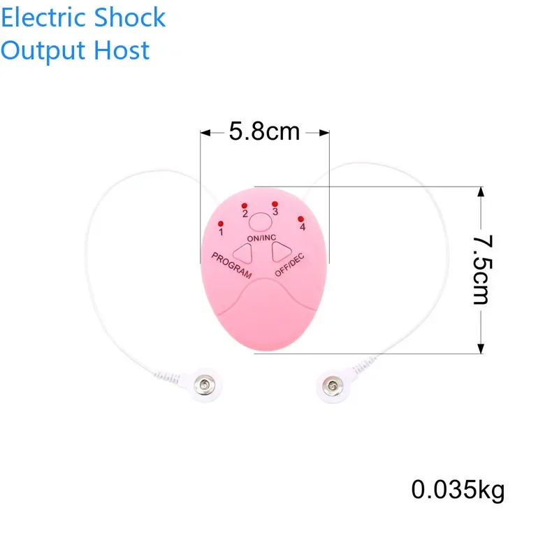 Receptor de salida eléctrica para estimulación, productos sexuales para adultos, masaje de pulso de descarga eléctrica, accesorio de terapia de masaje eléctrico