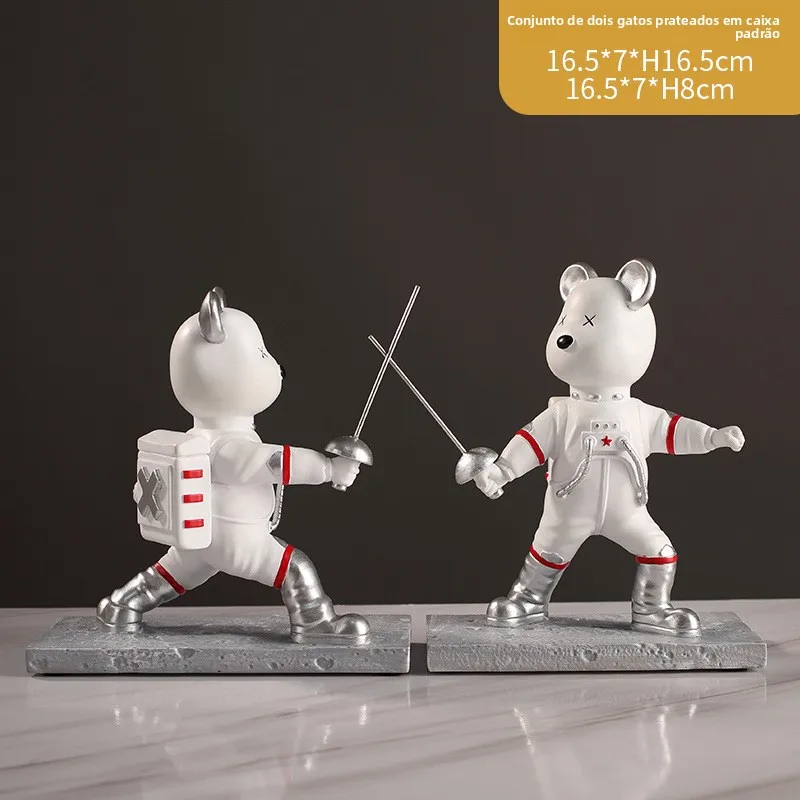 フェンシングおもちゃフィギュア子供部屋の装飾誕生日プレゼント工芸品フェンシングリトルマンコレクタブルルームデコレーション