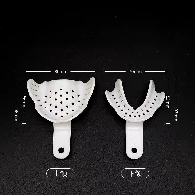 6pcs Lab Complete Denture Edentulous Jaw Adsorption Model Tooth Holder Guangquan Neutral Zone Impression Tray