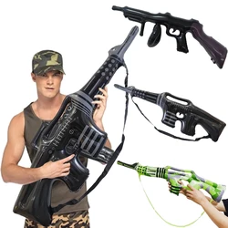 90*25cm PVC Submachine Gun Balloon Inflatable Gun Cosplay Fake Machine Costume Accessories Army Theme Birthday Party Decorations