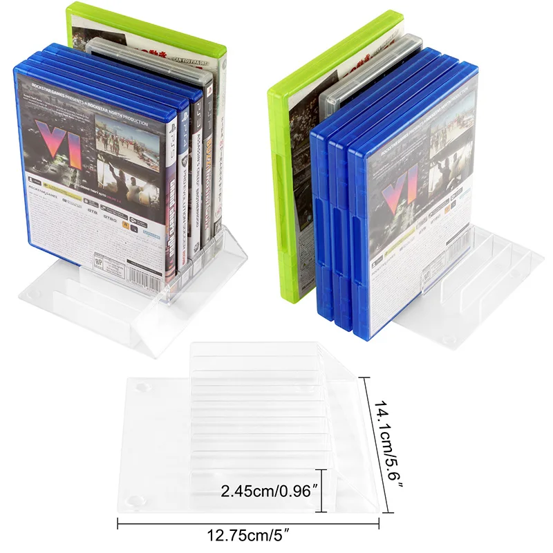 Support de support pour disques de jeu, organisateur pour PS2, PS3, PS4, PS5, Xbox 360, Xbox One, série X, SX et BlueRay