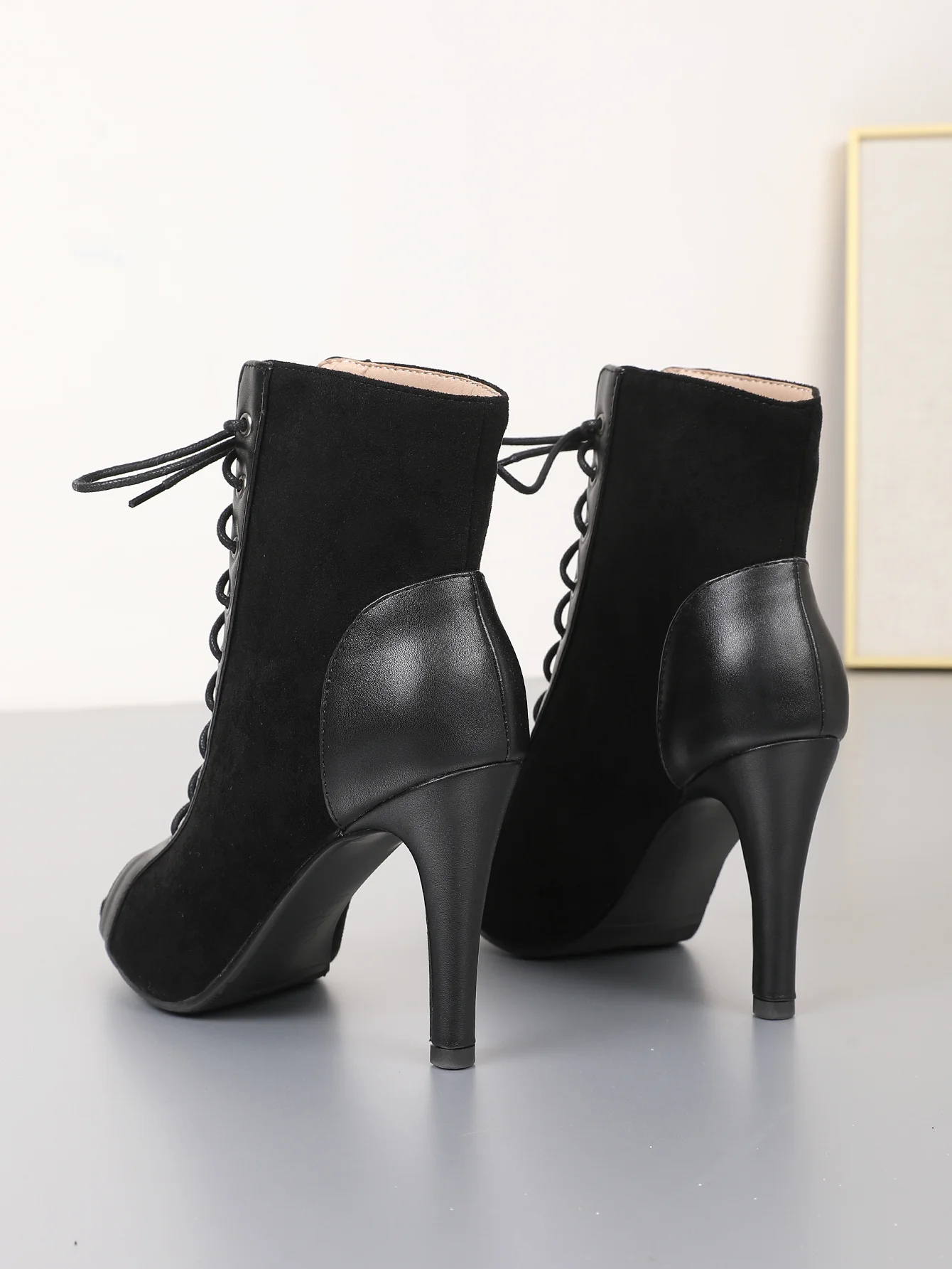 New Sexy 2024 Party Stilettos Jazz Dance Women\'s Shoes Ballroom Suede Sole Customizable for Latin Dancing Booties Plus Size