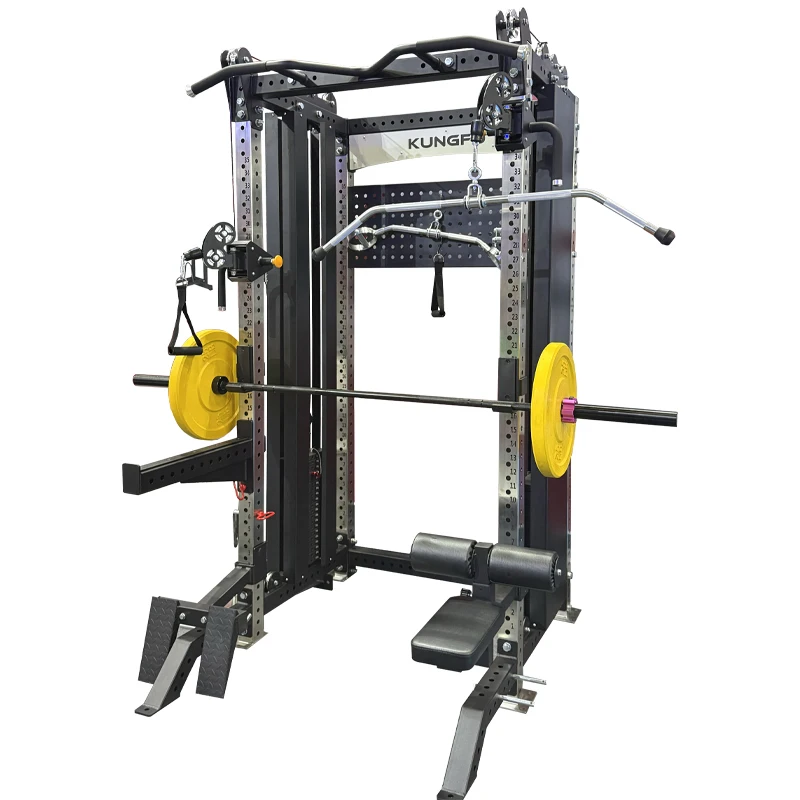 

Fitness Gym Equipment Commercial Use 4 Post Stainless Steel Power Rack Strength Training Power Squat Rack Cage