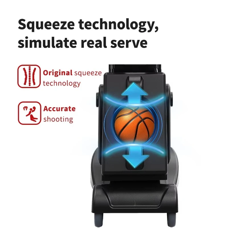 Professionele basketbalschieten werpmachine Meerdere hoektrainer Smart APP Trainingsapparatuur met afstandsbediening