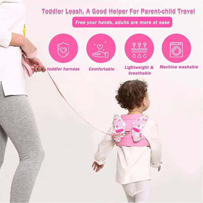 حقيبة ظهر آمنة للمشي للأطفال الصغار، حقيبة سفر للأطفال مضادة لفقدان المعصم للأطفال، ملحقات أطفال للأنشطة الخارجية