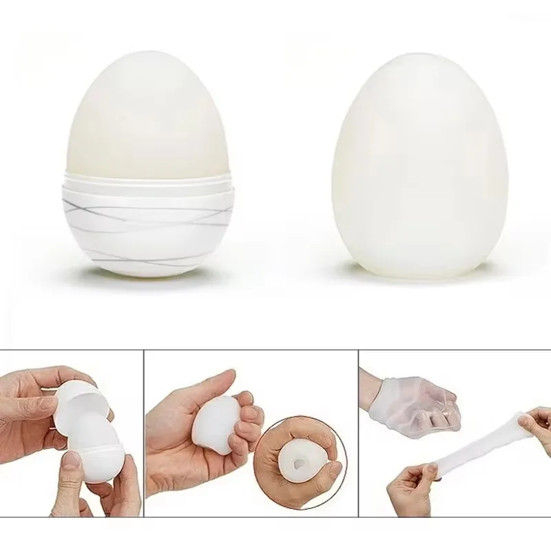 Male Masturbation Cup Vagina Egg Portable Masturbator Stimulating Penis Massager Men Glans Exercise Blowjob Toy Men Adults Goods view 4