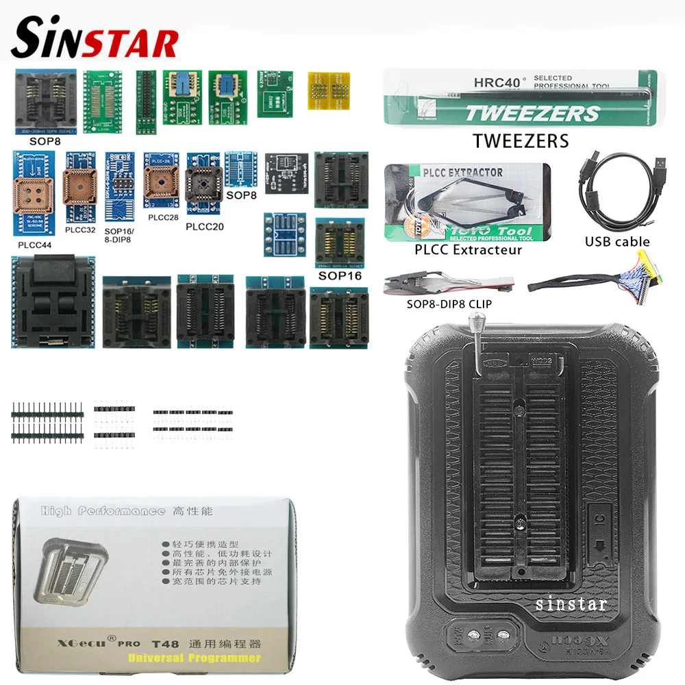 Imagem -04 - Xgecu T48 Tl8663g Mais 30 37 42 Programador Adaptador Suporte 32000 Mais para Spi ni Nand Flash Bios Mcu Eeprom Avr Pic Original