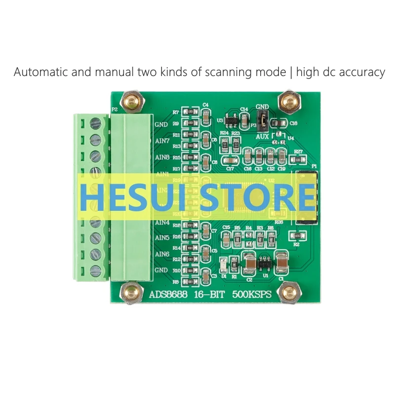 

ADS8688 Data acquisition 16-bit analog-to-digital conversion module 500kSPS single bipolar input 8-channel SAR/ADC