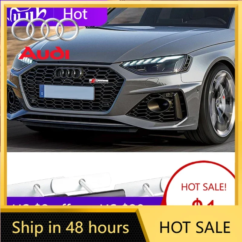 

Новая 3D-металлическая эмблема S Line для передней решетки автомобиля, декоративная наклейка для Audi A3, Q5, A1, TT, R8, Q3, A8, A4, A5, A6, Q6, S3, Q2, S1, Q4 (модель 2025 года)