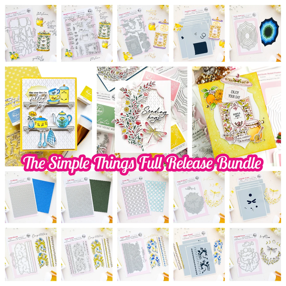 New The Simple Things Full Release Bundle Metal Cutting Dies and Stamps Stencils Set DIY Scrapbooking Decor Embossing Template