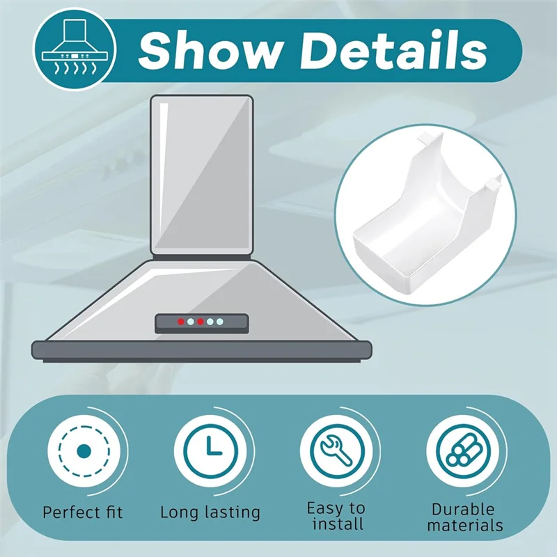 B83B-Light Lens Cover Kit 4Pcs For Broan Nutone 41000 Range Hood Models S99110437 99110437