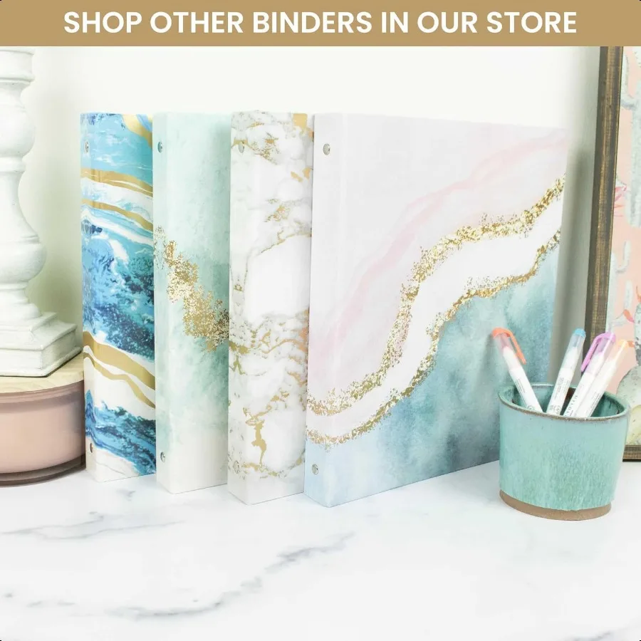 Raccoglitore alla moda a 3 anelli, 10 x 11,5, 1 pollice, credente al giorno dell'anello