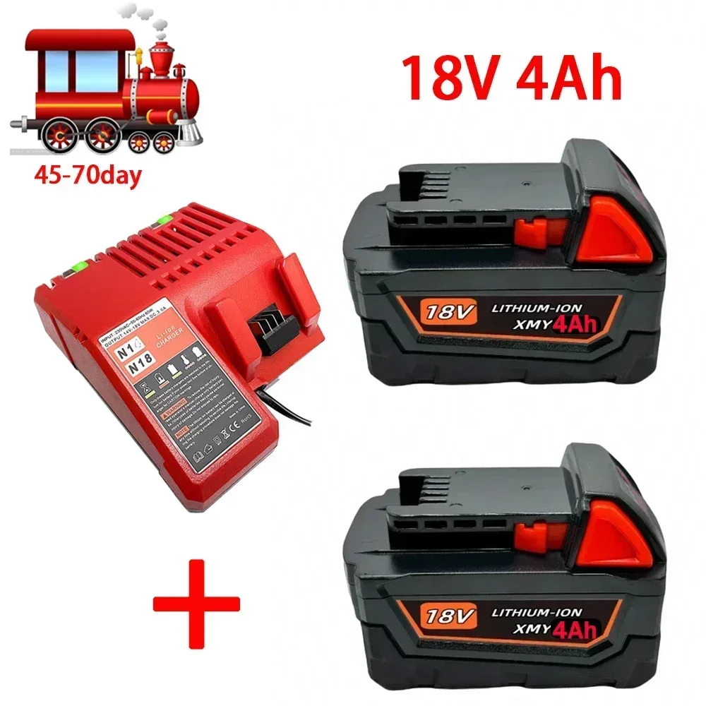 18V 6.0Ah for Milwaukee M18 XC lithium batteries 48-11-1860 48-11850 48-11840 48-11820 Rechargeable batter 100% real capacity