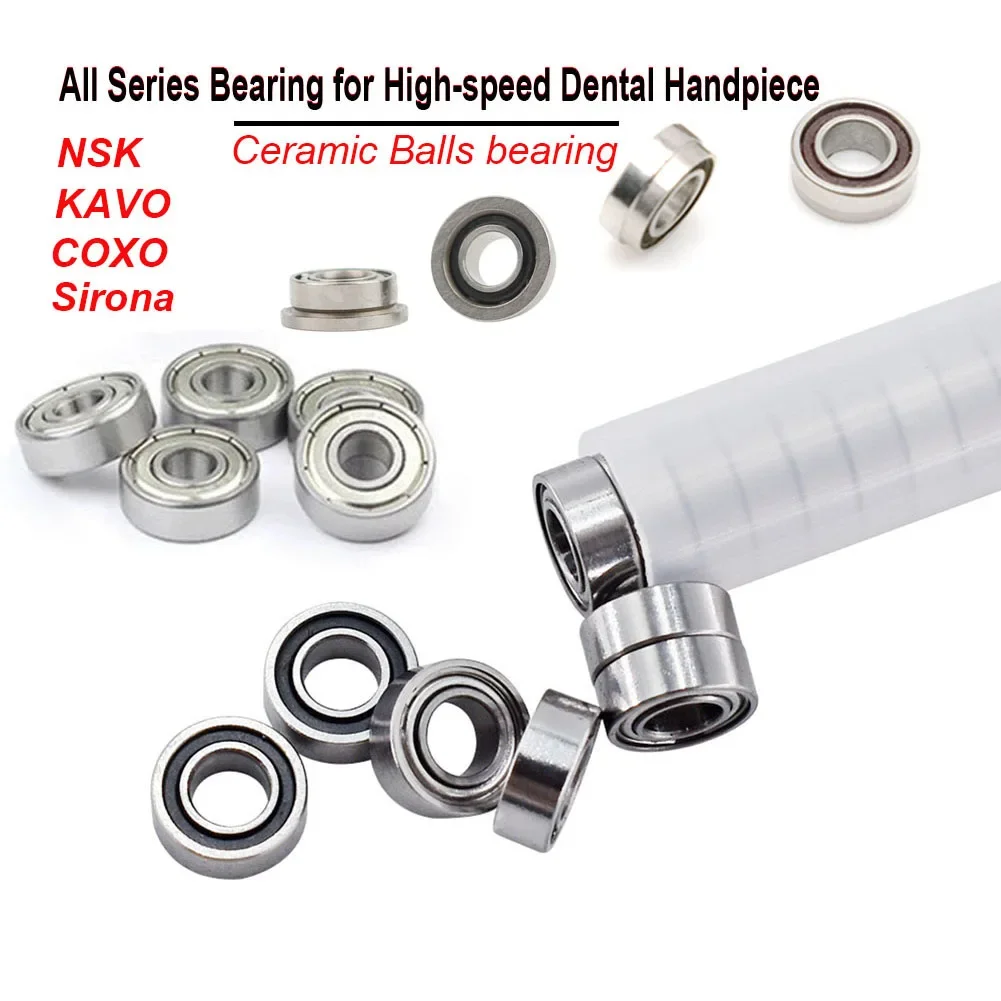 

All Types High Speed Dental Handpiece Ceramic Bearing 5Pcs Top Grade NSK KAVO W*H Sirona Step Flange Turbine Spare Parts SR144