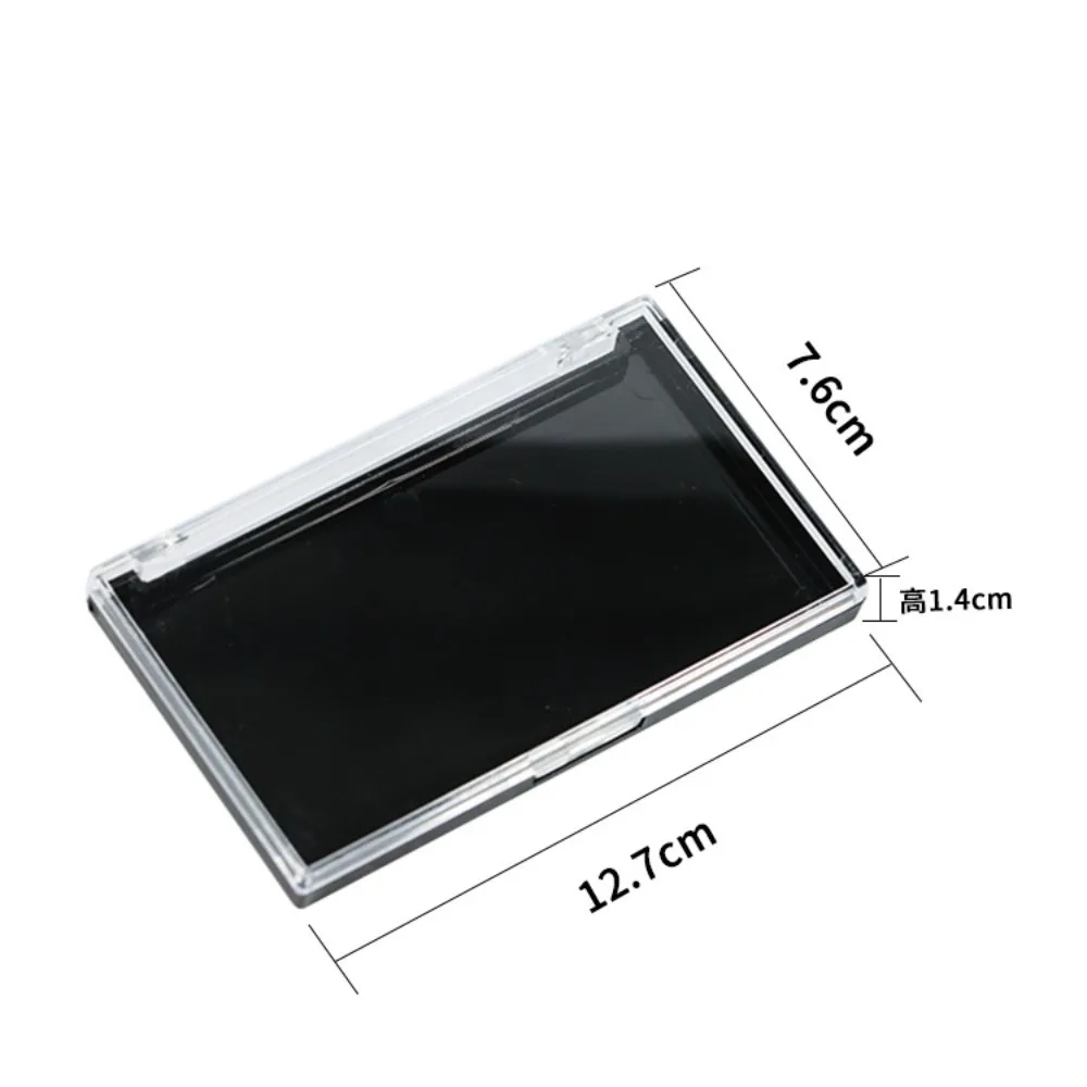 Portable Plastic Eyelash Storage Box Square Shape Clear False Lashes Show Box Transparent Square Box